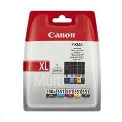 Canon PGI-550XL/CLI-551 C/M/Y/BK Multipack (6509B013) цена и информация | Картриджи для струйных принтеров | kaup24.ee