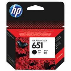 HP Ink No.651 Black (C2P10AE) цена и информация | Картриджи для струйных принтеров | kaup24.ee
