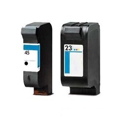 Analoog tintide komplekt HP 45 Black + HP 23 TriColor hind ja info | Tindiprinteri kassetid | kaup24.ee