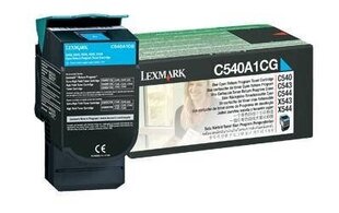 Lexmark Cartridge Cyan (C540A1CG) Return цена и информация | Картридж Actis KH-653CR | kaup24.ee