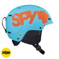 Детский Лыжный шлем Spy Optic MIPS Lil Astronomic, Matte Blue - Orange Splatter Logo, синий
