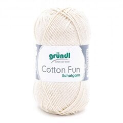 Пряжа GRÜNDL Cotton Fun 02, 50 г, 115 м цена и информация | Принадлежности для вязания | kaup24.ee