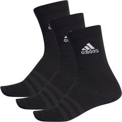 Носки Adidas Light Crew 3PP DZ9394, черные цена и информация | Meeste sokid | kaup24.ee