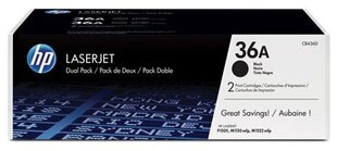 HP CB436AD No.36AD Dual Pack Black Cartridge (CB436AD) цена и информация | Картриджи для струйных принтеров | kaup24.ee