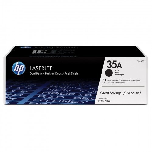 HP CB435AD No.35AD Dual Pack Black Cartridge (CB435AD) цена и информация | Tindiprinteri kassetid | kaup24.ee