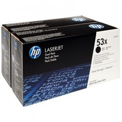 HP Q7553XD No.53X Dual Pack Black Cartridge (Q7553XD) EOL цена и информация | Картриджи для струйных принтеров | kaup24.ee