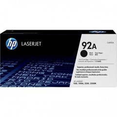 HP Cartridge No.92A Black (C4092A) цена и информация | Картриджи и тонеры | kaup24.ee