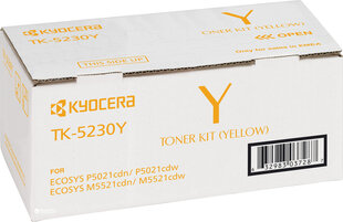 Оригинальный тонер Kyocera TK-5230 (TK5230) Yellow  2.200 lk цена и информация | Картриджи для струйных принтеров | kaup24.ee