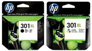 Оригинальный набор чернил HP 301XL Black + HP 301XL TriColor цена и информация | Картриджи для струйных принтеров | kaup24.ee