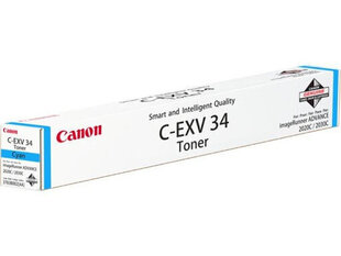 Оригинальный тонер Canon C-EXV34 / EXV 34 (3783B002AA) Cyan 19.000 lk цена и информация | Картриджи и тонеры | kaup24.ee