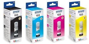 Originaal tintide komplekt Epson EcoTank 103 (BK/C/M/Y) цена и информация | Картриджи для струйных принтеров | kaup24.ee