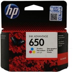 Originaal tint HP 650 (CZ102AE) TriColor 200 lk hind ja info | Tindiprinteri kassetid | kaup24.ee