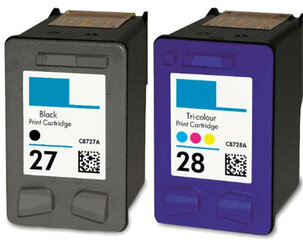 Набор аналоговых чернил HP 27 Black + HP 28 TriColor цена и информация | Картриджи для струйных принтеров | kaup24.ee