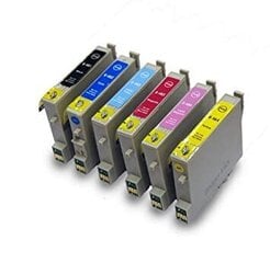 Набор аналоговых чернил Epson T0481 - T0486 (BK/C/M/Y/LC/LM) T0487 цена и информация | Картриджи для струйных принтеров | kaup24.ee