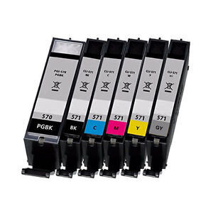 Analoog tintide komplekt Canon PGI-570XL (PGBK) / CLI-571XL (C/M/Y/K/GY) цена и информация | Tindiprinteri kassetid | kaup24.ee