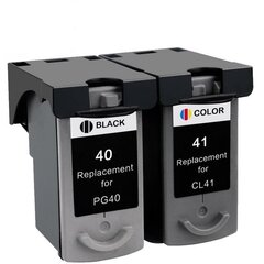 Analoog tintide komplekt Canon PG-40 Black + CL-41 Tricolor цена и информация | Картриджи для струйных принтеров | kaup24.ee