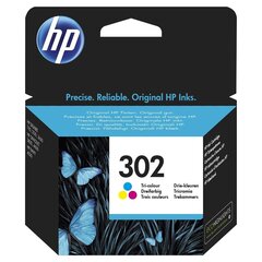 Originaal tint HP 302 (F6U65AE) Color 165 lk hind ja info | Tindiprinteri kassetid | kaup24.ee