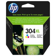 Оригинальные чернила HP 304XL (N9K07AE) Tri-Color 300 lk (7ml) цена и информация | Картриджи для струйных принтеров | kaup24.ee