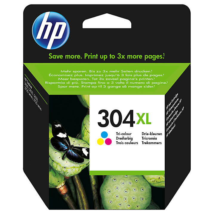 Originaal tint HP 304XL (N9K07AE) Tri-Color 300 lk (7ml) hind ja info | Tindiprinteri kassetid | kaup24.ee