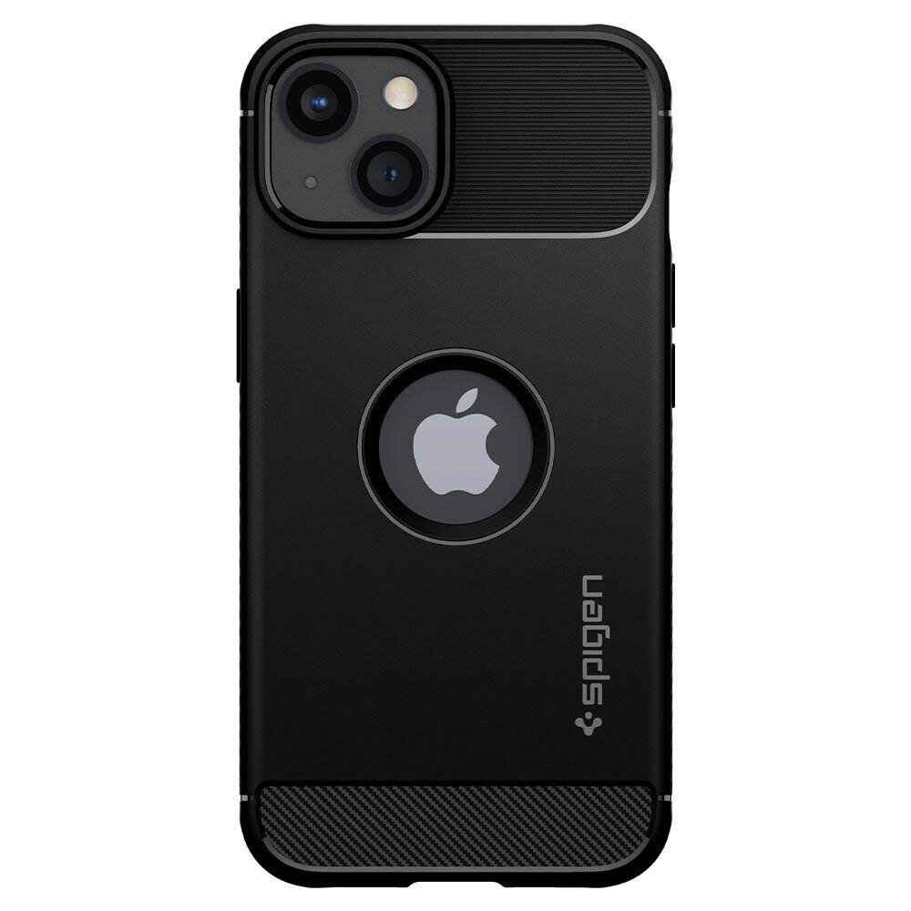 Telefonoiümbris Spigen Rugged Armor telefonile iPhone 13 mini, must matt hind ja info | Telefoni kaaned, ümbrised | kaup24.ee