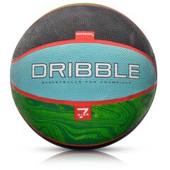 Korvpalli pall Meteor Dribble, suurus 7, sinine/roheline цена и информация | Баскетбольные мячи | kaup24.ee