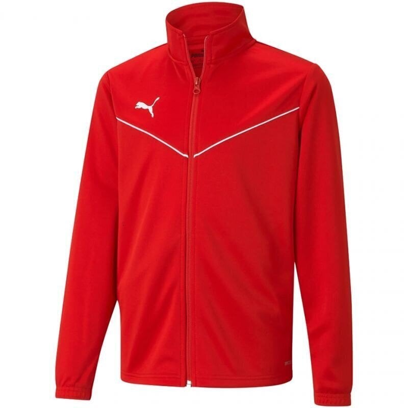 Laste dressipluus Puma teamRise Training Poly Jacket Jr 657393 01, punane цена и информация | Poiste kampsunid, vestid ja jakid | kaup24.ee