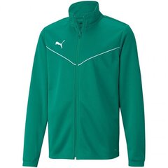 Laste dressipluus Puma teamRise Training Poly Jacket Jr 657393 05, roheline цена и информация | Свитеры, жилетки, пиджаки для мальчиков | kaup24.ee