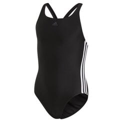 Tüdrukute ujumistrikoo Adidas Fit Suit 3S Y Jr DQ3319, must hind ja info | Adidas Tüdrukute riided | kaup24.ee