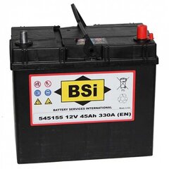Аккумулятор BSI 45 Aч330 A EN цена и информация | Аккумуляторы | kaup24.ee