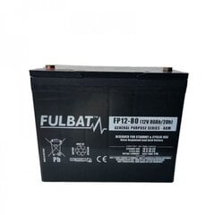 Аккумулятор для лодок Fulbat VRLA 80 Aч цена и информация | Аккумуляторы | kaup24.ee