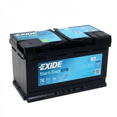 Aku Exide 80 Ah 720 A EN hind ja info | Akud | kaup24.ee