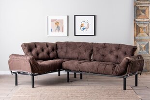 Мягкий уголок Kalune Design Nitta, коричневый цена и информация | Угловые диваны | kaup24.ee