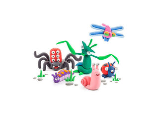 Plastiliinikomplekt Hey Clay Bugs, 18 tk. hind ja info | Kunstitarbed, voolimise tarvikud | kaup24.ee