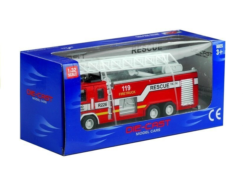 2 redeliga tuletõrjeauto 1:32 hind ja info | Poiste mänguasjad | kaup24.ee