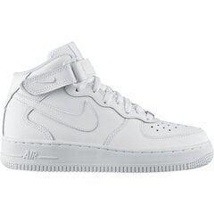 Naiste spordijalanõud Nike Air Force 1 Mid, valge hind ja info | Naiste spordi- ja vabaajajalatsid | kaup24.ee