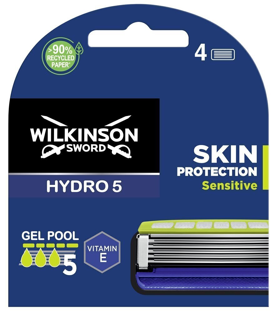 Raseerimispead Wilkinson Sword Men Hydro5, 4 tk. цена и информация | Raseerimisvahendid | kaup24.ee
