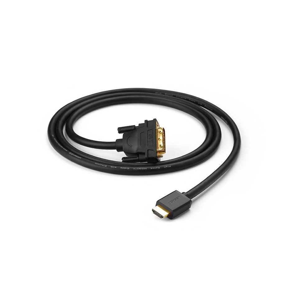 Ugreen HD106 HDMI - DVI -kaabel, 4K, 1 m, must цена и информация | Kaablid ja juhtmed | kaup24.ee