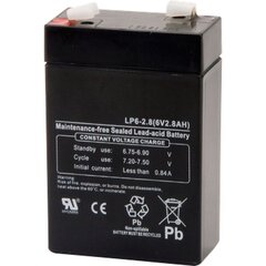 Aku LP6-2,8 T1 12V 2,8Ah VRLA цена и информация | Аккумуляторы | kaup24.ee