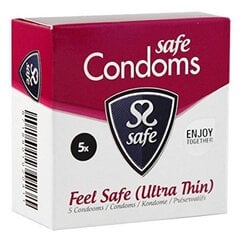 Kondoomid Feel Safe Ultra Thin, 5 tk. hind ja info | Kondoomid | kaup24.ee