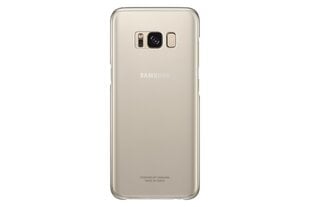 Samsung EF-QG955CFE Оригинальный супер тонкий чехол-крышка G955 Galaxy S8 Plus / S8+ Прозрачный/Золотой цена и информация | Чехлы для телефонов | kaup24.ee