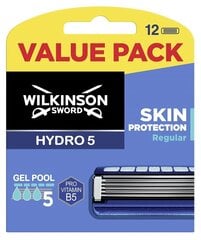 Головки для бритья Wilkinson Sword Men Hydro5, 12 шт. цена и информация | Средства для бритья | kaup24.ee