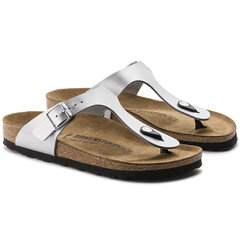 Jalatsid Birkenstock Gizeh BF Silver hind ja info | Naiste plätud ja sussid | kaup24.ee