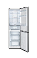 Комбинированный холодильник Hisense RB390N4BC2, нержавеющая сталь (186 x 60 см) цена и информация | Холодильники | kaup24.ee