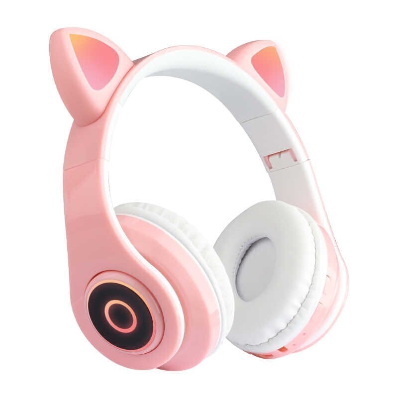 Kassi kõrvadega Bluetooth-kõrvaklapid LED hind ja info | Kõrvaklapid | kaup24.ee