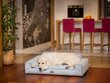 Hobbydog pesa Glamour New Light Grey Inari, L, 78x53 cm цена и информация | Pesad, padjad | kaup24.ee