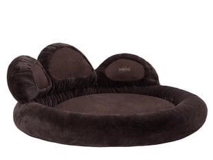 Hobbydog лежак Exclusive Paw Brown, L, 75x75 см цена и информация | Лежаки, домики | kaup24.ee