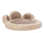 Hobbydog лежак Exclusive Paw Beige, XL, 85x85 см