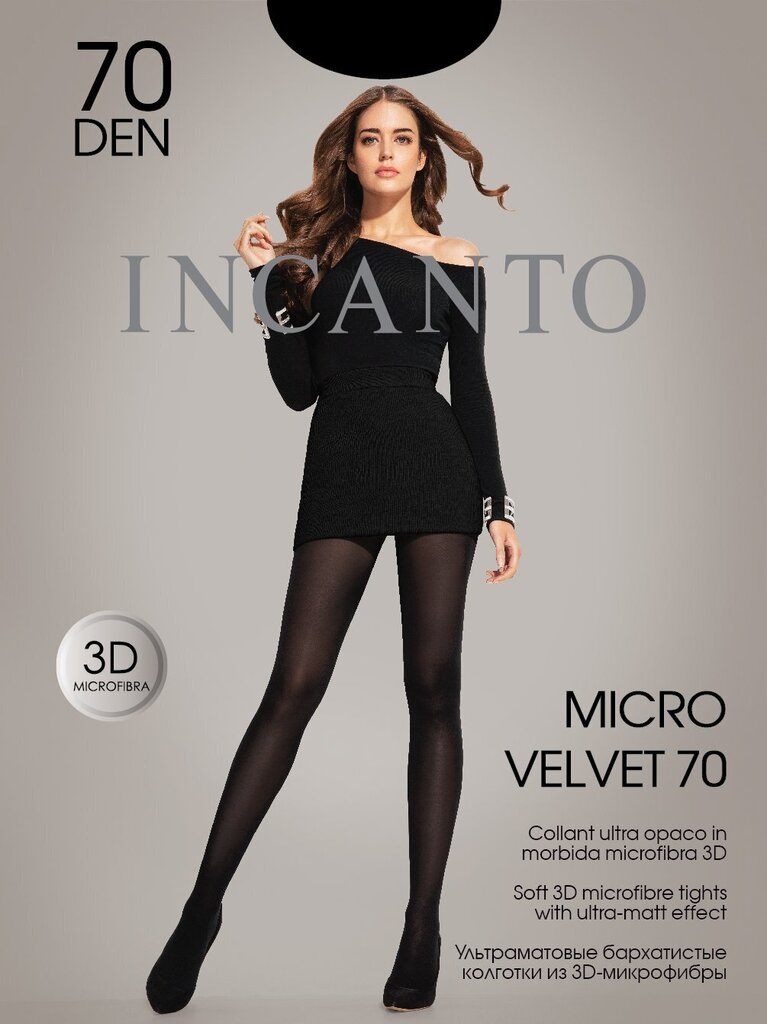 Naiste sukkpüksid Incanto Micro Velvet 70 DEN, roheline hind ja info | Sukkpüksid | kaup24.ee