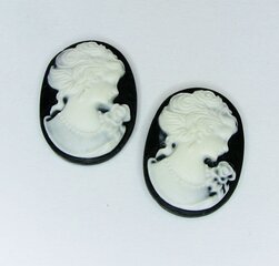 Dioy "Daamide portree" 25x18 mm, 4 tk цена и информация | Принадлежности для изготовления украшений, бисероплетения | kaup24.ee