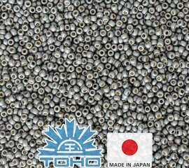 Бисер TOHO® Seed Beads PermaFinish - матовый оцинкованный синий сланец TR-11-PF565F 11/0 (2,2 мм) 10 г. цена и информация | Принадлежности для изготовления украшений, бисероплетения | kaup24.ee